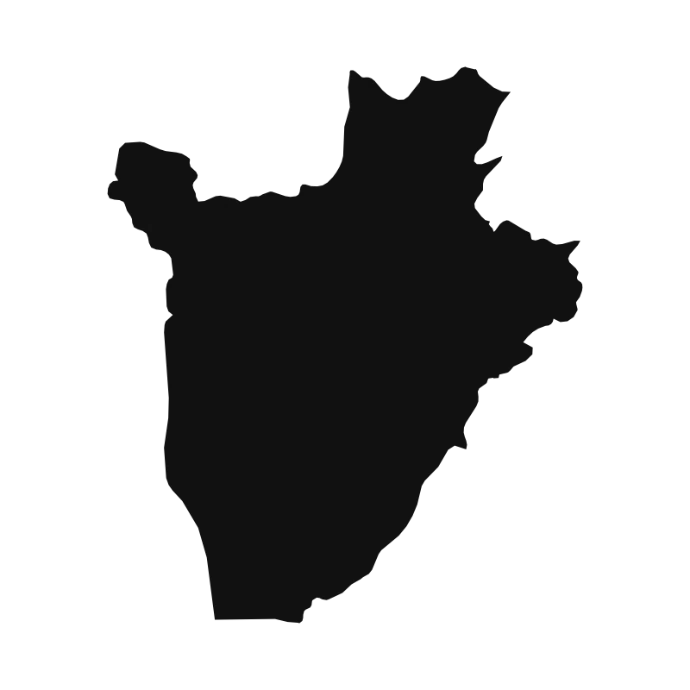 Burundi outline
