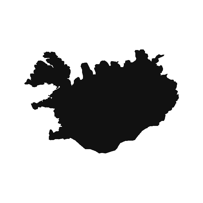 Iceland outline