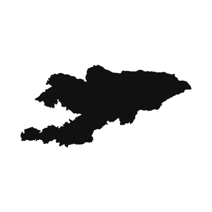 Kyrgyzstan outline